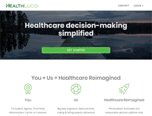 Tablet Screenshot of healthlucid.com